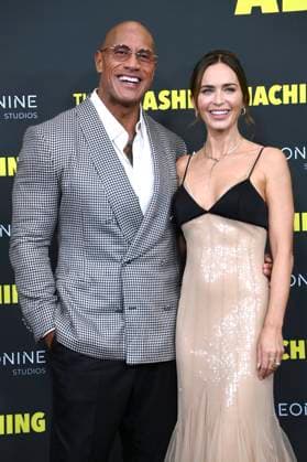 Dwayne Johnson and Emily Blunt at the premiere of the movie The Smashing Machine at Zoo Palast Berlin, 22 09 2025 Foto:xN.xKubelkax xFuturexImagex machine_5991