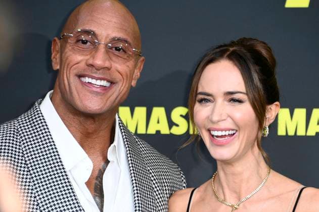 Dwayne Johnson and Emily Blunt at the premiere of the movie The Smashing Machine at Zoo Palast Berlin, 22 09 2025 Foto:xN.xKubelkax xFuturexImagex machine_5993