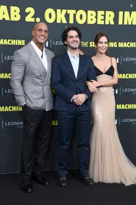 Dwayne Johnson, Benny Safdie and Emily Blunt at the premiere of the movie The Smashing Machine at Zoo Palast Berlin, 22 09 2025 Foto:xN.xKubelkax xFuturexImagex machine_5995