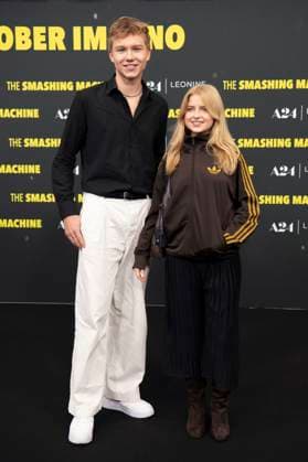 Leonard Conrads and Emilia Pieske at the premiere of the movie The Smashing Machine at Zoo Palast Berlin, 22 09 2025 Foto:xJ.xKnowlesx xFuturexImagex machine_5754