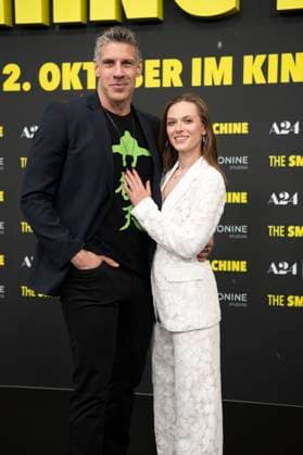 Mike AsgardSTO and Nadja Gallera at the premiere of the movie The Smashing Machine at Zoo Palast Berlin, 22 09 2025 Foto:xJ.xKnowlesx xFuturexImagex machine_5760