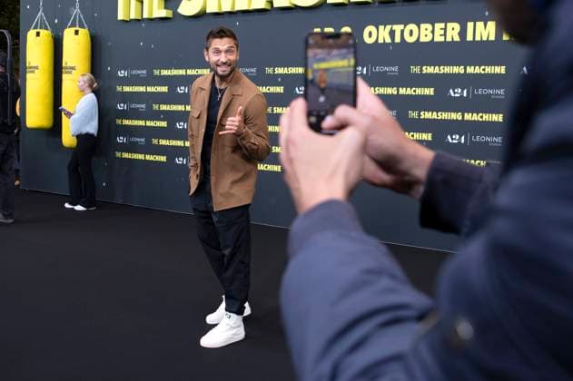 Moritz Leitner at the premiere of the movie The Smashing Machine at Zoo Palast Berlin, 22 09 2025 Foto:xJ.xKnowlesx xFuturexImagex machine_5786