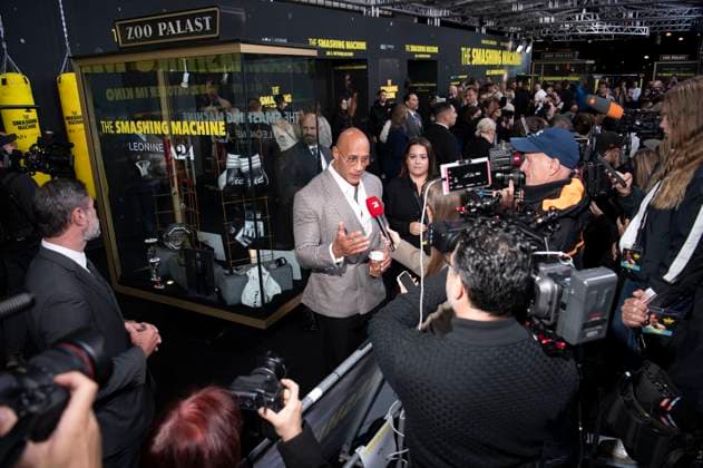 Dwayne Johnson at the premiere of the movie The Smashing Machine at Zoo Palast Berlin, 22 09 2025 Foto:xJ.xKnowlesx xFuturexImagex machine_5859