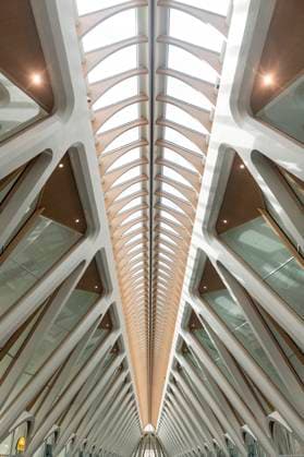 Creative Highlights World Mons Hainaut Belgium September 2025 Modern architecture of Mons railway station Gare de Mons. building, nmbs, railroad, train,