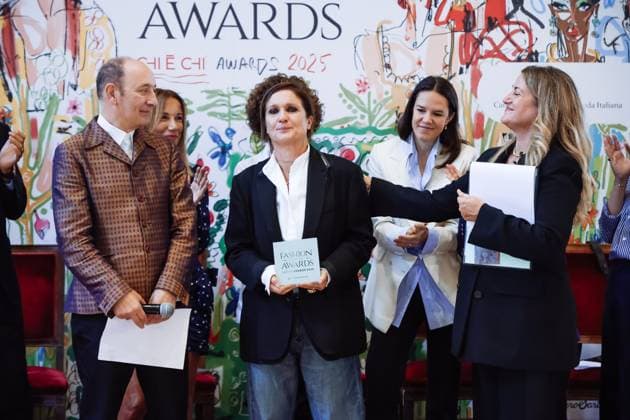 Milan, The 25th edition of the Chi è Chi Fashion Community Awards during Milan Women s Fashion Week Spring Summer 2026 at Palazzo Marino. Pictured: Maria Grazia Chiuri (Italian designer)  Copyright: xAlessandroxBremecx xipa-agency.netx xx IPA_Agency_IPA65595347