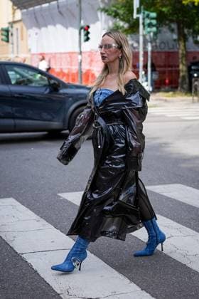 Street Style at Milan Fashion Week 2025 - Diesel in Milan, Italy on 23 September 2025. Street Style: A guest is seen outside of the Diesel fashion show during the Milan Fashion Week Womenswear Spring Summer 2026 in Milan, Italy on 23 September 2025., Credit:Stefano Costantino TTL Avalon Italy, Milan  Copyright: xStefanoxCostantinoxTTLx xAvalonx 1039630458