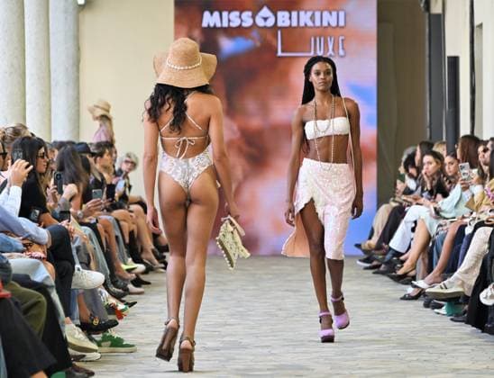 Milan,Italy Miss Bikini brand s Spring Summer 2026 collection presentation show In the photo:Miss Bikini show  Copyright: xNickxZonnax xipa-agency.netx xNickxZonnax IPA_Agency_IPA65613201