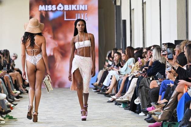 Milan,Italy Miss Bikini brand s Spring Summer 2026 collection presentation show In the photo:Miss Bikini show  Copyright: xNickxZonnax xipa-agency.netx xNickxZonnax IPA_Agency_IPA65613205