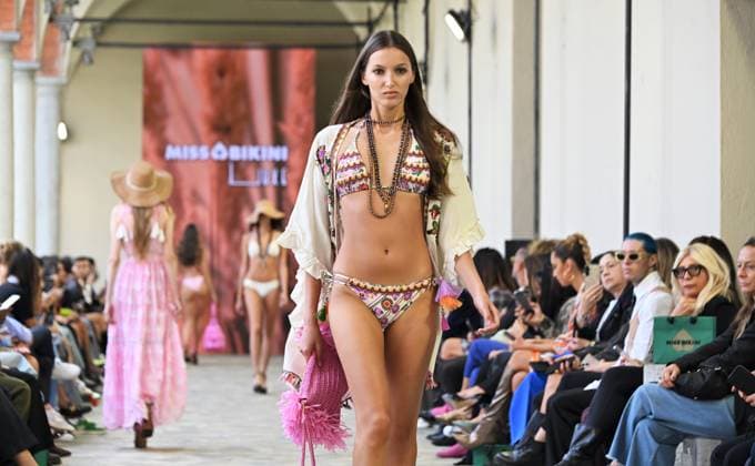 Milan,Italy Miss Bikini brand s Spring Summer 2026 collection presentation show In the photo:Miss Bikini show  Copyright: xNickxZonnax xipa-agency.netx xNickxZonnax IPA_Agency_IPA65613224