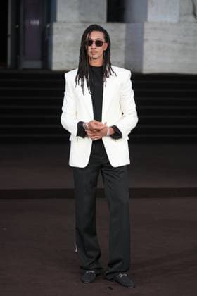 Milan, Milan Women s Fashion Week Spring Summer 2026 - Women s Fashion, Spring Summer 2026 - Gucci fashion show - guests in the photo: Ghali  Copyright: xRiccardoxGIordanox xipa-agency.netx xRiccardoxGiordano IPAx IPA_Agency_IPA65608850
