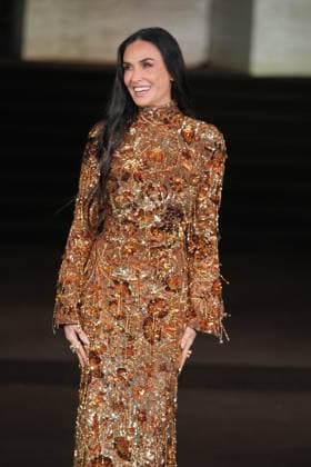 Milan, Milan Women s Fashion Week Spring Summer 2026 - Women s Fashion, Spring Summer 2026 - Gucci fashion show - guests in the photo: Demi Moore  Copyright: xRiccardoxGIordanox xipa-agency.netx xRiccardoxGiordano IPAx IPA_Agency_IPA65608884