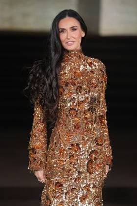 Milan, Milan Women s Fashion Week Spring Summer 2026 - Women s Fashion, Spring Summer 2026 - Gucci fashion show - guests in the photo: Demi Moore  Copyright: xRiccardoxGIordanox xipa-agency.netx xRiccardoxGiordano IPAx IPA_Agency_IPA65608886