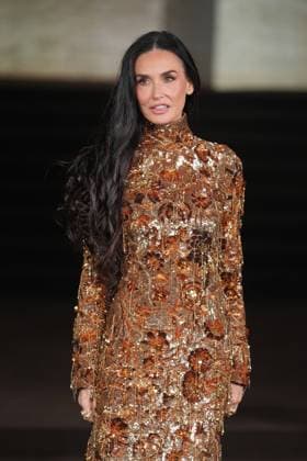 Milan, Milan Women s Fashion Week Spring Summer 2026 - Women s Fashion, Spring Summer 2026 - Gucci fashion show - guests in the photo: Demi Moore  Copyright: xRiccardoxGIordanox xipa-agency.netx xRiccardoxGiordano IPAx IPA_Agency_IPA65608887