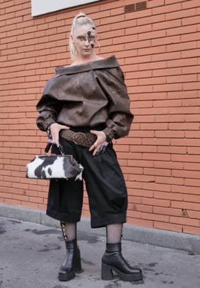 Milan, Milan Women s Fashion Week Spring Summer 2026 - Women s Fashion, Spring Summer 2026 - Diesel fashion show - arrivals - In the photo: guest  Copyright: xLucaxPontix xipa-agency.netx xLucaPonti IpaAgencyx IPA_Agency_IPA65617984