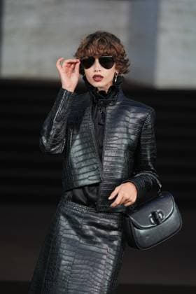 Milan, Milan Women s Fashion Week Spring Summer 2026 - Women s Fashion, Spring Summer 2026 - Gucci fashion show - guests in the photo: Mathilda Gvarliani  Copyright: xRiccardoxGIordanox xipa-agency.netx xRiccardoxGiordano IPAx IPA_Agency_IPA65619338