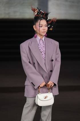 Milan, Milan Women s Fashion Week Spring Summer 2026 - Women s Fashion, Spring Summer 2026 - Gucci fashion show - guests in the photo: Bella Poarch  Copyright: xRiccardoxGIordanox xipa-agency.netx xRiccardoxGiordano IPAx IPA_Agency_IPA65619365