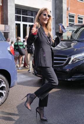 Milan, Milan Italy: Milan, Milan Women s Fashion Week Spring Summer 2026 - Women s Fashion, Spring Summer 2026 - Diesel fashion show - arrivals - In the photo: guest Milan  - ZUMAp169 20250923_zea_p169_898 Copyright: xLucaxPontix