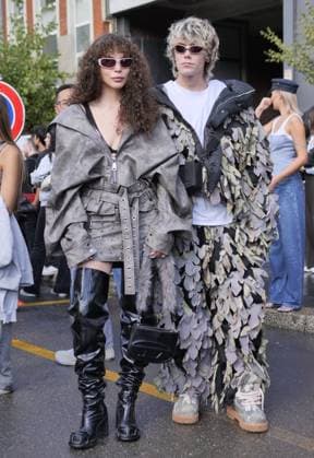 Milan, Milan Italy: Milan, Milan Women s Fashion Week Spring Summer 2026 - Women s Fashion, Spring Summer 2026 - Diesel fashion show - arrivals - In the photo: guest Milan  - ZUMAp169 20250923_zea_p169_902 Copyright: xLucaxPontix