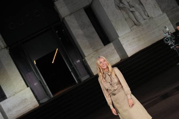 Milan, Milan Women s Fashion Week Spring Summer 2026 - Women s Fashion, Spring Summer 2026 - Gucci fashion show - guests in the photo: Gwyneth Paltrow  Copyright: xRiccardoxGIordanox xipa-agency.netx xRiccardoxGiordano IPAx IPA_Agency_IPA65619535