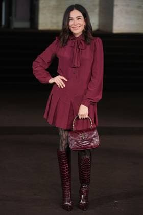 Milan, Milan Women s Fashion Week Spring Summer 2026 - Women s Fashion, Spring Summer 2026 - Gucci fashion show - guests in the photo: Halina Rejin  Copyright: xRiccardoxGIordanox xipa-agency.netx xRiccardoxGiordano IPAx IPA_Agency_IPA65619601