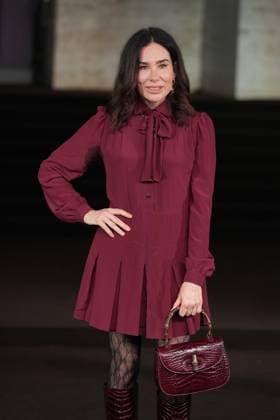 Milan, Milan Women s Fashion Week Spring Summer 2026 - Women s Fashion, Spring Summer 2026 - Gucci fashion show - guests in the photo: Halina Rejin  Copyright: xRiccardoxGIordanox xipa-agency.netx xRiccardoxGiordano IPAx IPA_Agency_IPA65619616