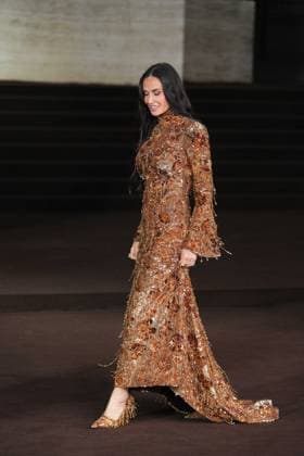 Milan, Milan Women s Fashion Week Spring Summer 2026 - Women s Fashion, Spring Summer 2026 - Gucci fashion show - guests in the photo: Demi Moore  Copyright: xRiccardoxGIordanox xipa-agency.netx xRiccardoxGiordano IPAx IPA_Agency_IPA65619909