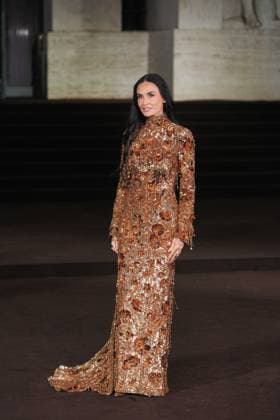 Milan, Milan Women s Fashion Week Spring Summer 2026 - Women s Fashion, Spring Summer 2026 - Gucci fashion show - guests in the photo: Demi Moore  Copyright: xRiccardoxGIordanox xipa-agency.netx xRiccardoxGiordano IPAx IPA_Agency_IPA65619923