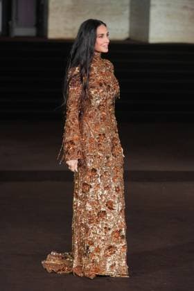 Milan, Milan Women s Fashion Week Spring Summer 2026 - Women s Fashion, Spring Summer 2026 - Gucci fashion show - guests in the photo: Demi Moore  Copyright: xRiccardoxGIordanox xipa-agency.netx xRiccardoxGiordano IPAx IPA_Agency_IPA65619929