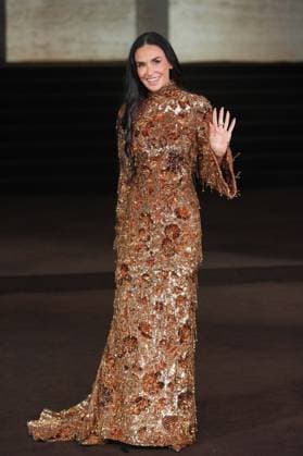 Milan, Milan Women s Fashion Week Spring Summer 2026 - Women s Fashion, Spring Summer 2026 - Gucci fashion show - guests in the photo: Demi Moore  Copyright: xRiccardoxGIordanox xipa-agency.netx xRiccardoxGiordano IPAx IPA_Agency_IPA65619978