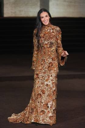 Milan, Milan Women s Fashion Week Spring Summer 2026 - Women s Fashion, Spring Summer 2026 - Gucci fashion show - guests in the photo: Demi Moore  Copyright: xRiccardoxGIordanox xipa-agency.netx xRiccardoxGiordano IPAx IPA_Agency_IPA65619964