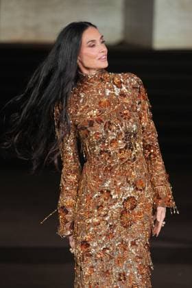 Milan, Milan Women s Fashion Week Spring Summer 2026 - Women s Fashion, Spring Summer 2026 - Gucci fashion show - guests in the photo: Demi Moore  Copyright: xRiccardoxGIordanox xipa-agency.netx xRiccardoxGiordano IPAx IPA_Agency_IPA65619988