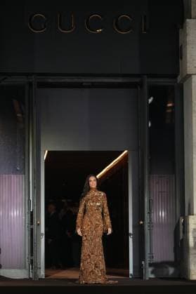 Milan, Milan Women s Fashion Week Spring Summer 2026 - Women s Fashion, Spring Summer 2026 - Gucci fashion show - guests in the photo: Demi Moore  Copyright: xRiccardoxGIordanox xipa-agency.netx xRiccardoxGiordano IPAx IPA_Agency_IPA65619993