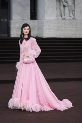 Milan, Milan Women s Fashion Week Spring Summer 2026 - Women s Fashion, Spring Summer 2026. - Gucci fashion show - guests in the photo: He Cong  Copyright: xRiccardoxGIordanox xipa-agency.netx xRiccardoxGiordano IPAx IPA_Agency_IPA65620063