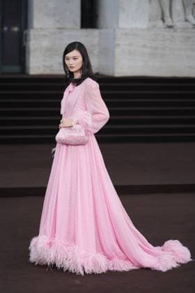 Milan, Milan Women s Fashion Week Spring Summer 2026 - Women s Fashion, Spring Summer 2026. - Gucci fashion show - guests in the photo: He Cong  Copyright: xRiccardoxGIordanox xipa-agency.netx xRiccardoxGiordano IPAx IPA_Agency_IPA65620083