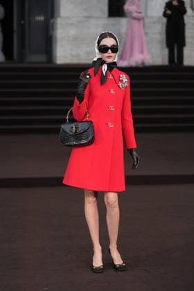 Milan, Milan Women s Fashion Week Spring Summer 2026 - Women s Fashion, Spring Summer 2026 - Gucci fashion show - guests in the photo: Maria Carla Boscono  Copyright: xRiccardoxGIordanox xipa-agency.netx xRiccardoxGiordano IPAx IPA_Agency_IPA65620167