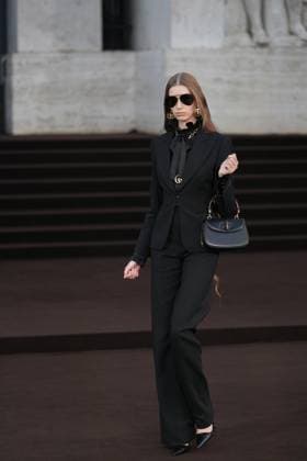 Milan, Milan Women s Fashion Week Spring Summer 2026 - Women s Fashion, Spring Summer 2026 - Gucci fashion show - guests in the photo: Liz Schweikl  Copyright: xRiccardoxGIordanox xipa-agency.netx xRiccardoxGiordano IPAx IPA_Agency_IPA65620109