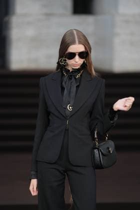 Milan, Milan Women s Fashion Week Spring Summer 2026 - Women s Fashion, Spring Summer 2026 - Gucci fashion show - guests in the photo: Liz Schweikl  Copyright: xRiccardoxGIordanox xipa-agency.netx xRiccardoxGiordano IPAx IPA_Agency_IPA65620111