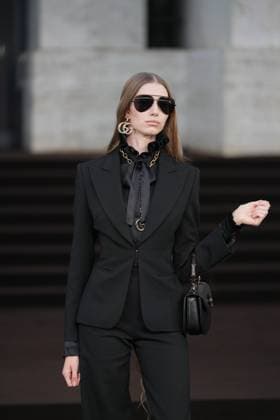 Milan, Milan Women s Fashion Week Spring Summer 2026 - Women s Fashion, Spring Summer 2026 - Gucci fashion show - guests in the photo: Liz Schweikl  Copyright: xRiccardoxGIordanox xipa-agency.netx xRiccardoxGiordano IPAx IPA_Agency_IPA65620113