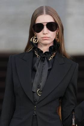 Milan, Milan Women s Fashion Week Spring Summer 2026 - Women s Fashion, Spring Summer 2026 - Gucci fashion show - guests in the photo: Liz Schweikl  Copyright: xRiccardoxGIordanox xipa-agency.netx xRiccardoxGiordano IPAx IPA_Agency_IPA65620115