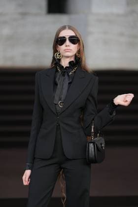 Milan, Milan Women s Fashion Week Spring Summer 2026 - Women s Fashion, Spring Summer 2026 - Gucci fashion show - guests in the photo: Liz Schweikl  Copyright: xRiccardoxGIordanox xipa-agency.netx xRiccardoxGiordano IPAx IPA_Agency_IPA65620117