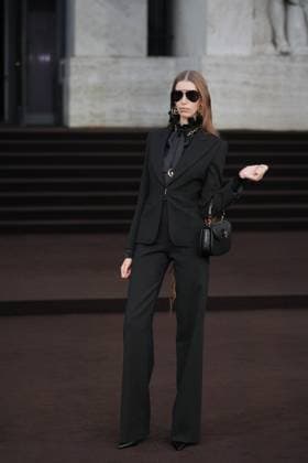 Milan, Milan Women s Fashion Week Spring Summer 2026 - Women s Fashion, Spring Summer 2026 - Gucci fashion show - guests in the photo: Liz Schweikl  Copyright: xRiccardoxGIordanox xipa-agency.netx xRiccardoxGiordano IPAx IPA_Agency_IPA65620118