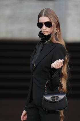 Milan, Milan Women s Fashion Week Spring Summer 2026 - Women s Fashion, Spring Summer 2026 - Gucci fashion show - guests in the photo: Liz Schweikl  Copyright: xRiccardoxGIordanox xipa-agency.netx xRiccardoxGiordano IPAx IPA_Agency_IPA65620122