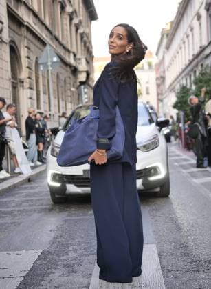 Milan, Milan Women s Fashion Week Spring Summer 2026 - Women s Fashion, Spring Summer 2026 - Iceberg fashion show - arrivals - In the photo: guest  Copyright: xLucaxPontix xipa-agency.netx xLucaPonti IpaAgencyx IPA_Agency_IPA65621945