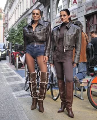 Milan, Milan Women s Fashion Week Spring Summer 2026 - Women s Fashion, Spring Summer 2026 - Iceberg fashion show - arrivals - In the photo: guest  Copyright: xLucaxPontix xipa-agency.netx xLucaPonti IpaAgencyx IPA_Agency_IPA65621990