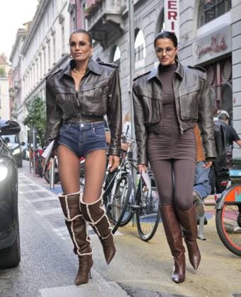 Milan, Milan Women s Fashion Week Spring Summer 2026 - Women s Fashion, Spring Summer 2026 - Iceberg fashion show - arrivals - In the photo: guest  Copyright: xLucaxPontix xipa-agency.netx xLucaPonti IpaAgencyx IPA_Agency_IPA65621992