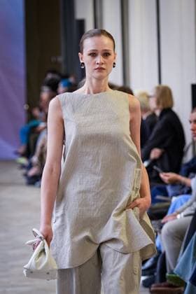 Martino Midali fashion show during the Milan Fashion Week - Womenswear S S 2026 in Milan, Italy on 23 September 2025. A model walks the runway at the Martino Midali fashion show during the Milan Fashion Week - Womenswear Spring Summer 2026 in Milan, Italy on 23 September 2025., Credit:Stefano Costantino TTL Avalon Italy, Milan  Copyright: xStefanoxCostantinoxTTLx xAvalonx 1039709694