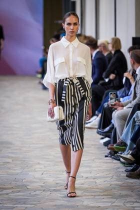 Martino Midali fashion show during the Milan Fashion Week - Womenswear S S 2026 in Milan, Italy on 23 September 2025. A model walks the runway at the Martino Midali fashion show during the Milan Fashion Week - Womenswear Spring Summer 2026 in Milan, Italy on 23 September 2025., Credit:Stefano Costantino TTL Avalon Italy, Milan  Copyright: xStefanoxCostantinoxTTLx xAvalonx 1039709720