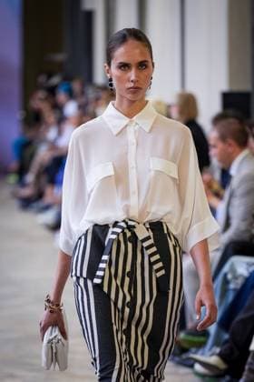 Martino Midali fashion show during the Milan Fashion Week - Womenswear S S 2026 in Milan, Italy on 23 September 2025. A model walks the runway at the Martino Midali fashion show during the Milan Fashion Week - Womenswear Spring Summer 2026 in Milan, Italy on 23 September 2025., Credit:Stefano Costantino TTL Avalon Italy, Milan  Copyright: xStefanoxCostantinoxTTLx xAvalonx 1039709728