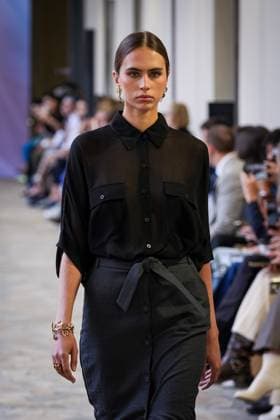 Martino Midali fashion show during the Milan Fashion Week - Womenswear S S 2026 in Milan, Italy on 23 September 2025. A model walks the runway at the Martino Midali fashion show during the Milan Fashion Week - Womenswear Spring Summer 2026 in Milan, Italy on 23 September 2025., Credit:Stefano Costantino TTL Avalon Italy, Milan  Copyright: xStefanoxCostantinoxTTLx xAvalonx 1039709745