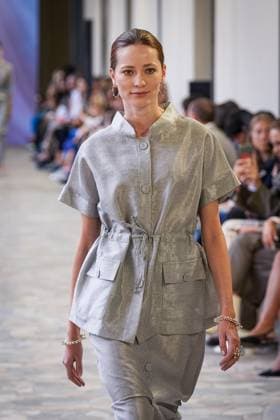 Martino Midali fashion show during the Milan Fashion Week - Womenswear S S 2026 in Milan, Italy on 23 September 2025. A model walks the runway at the Martino Midali fashion show during the Milan Fashion Week - Womenswear Spring Summer 2026 in Milan, Italy on 23 September 2025., Credit:Stefano Costantino TTL Avalon Italy, Milan  Copyright: xStefanoxCostantinoxTTLx xAvalonx 1039709843